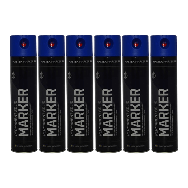 Marker color Permanent Solid Blue Economy Pack 6pcs/fp